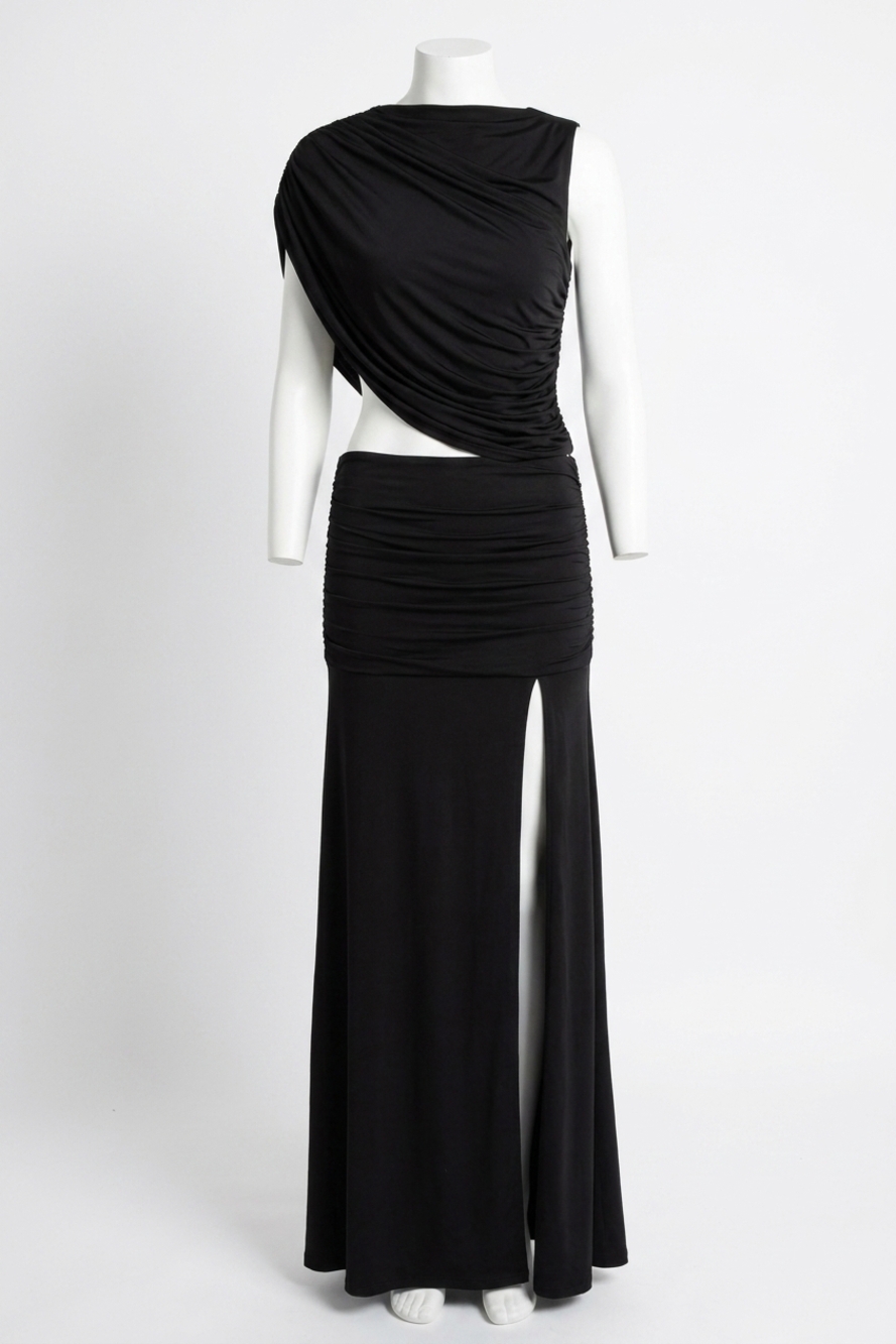 NEW AMANDA UPRICHARD leo two-piece set in black